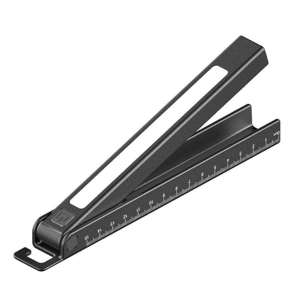 Magnetic Folding Strong Work Light 180° Rotable Multi-Function Ruler & Inspection LED Pen Flashlight for Outdoor Camping