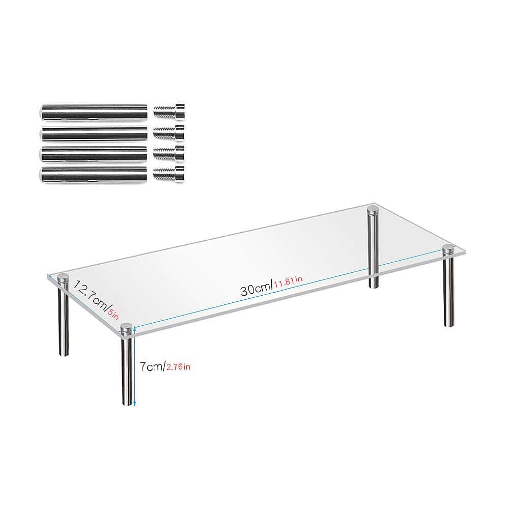 Acrylic Multi-functional Desktop Display Rack Organizer Stand for Jewelry, Blind Boxes, Badges, Anime Figures, Trays & Holders