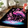 1pc Elegant Flamingo Design Area Rug - Soft, Anti-Slip, and Durable Gaming Room Decor for Bedroom