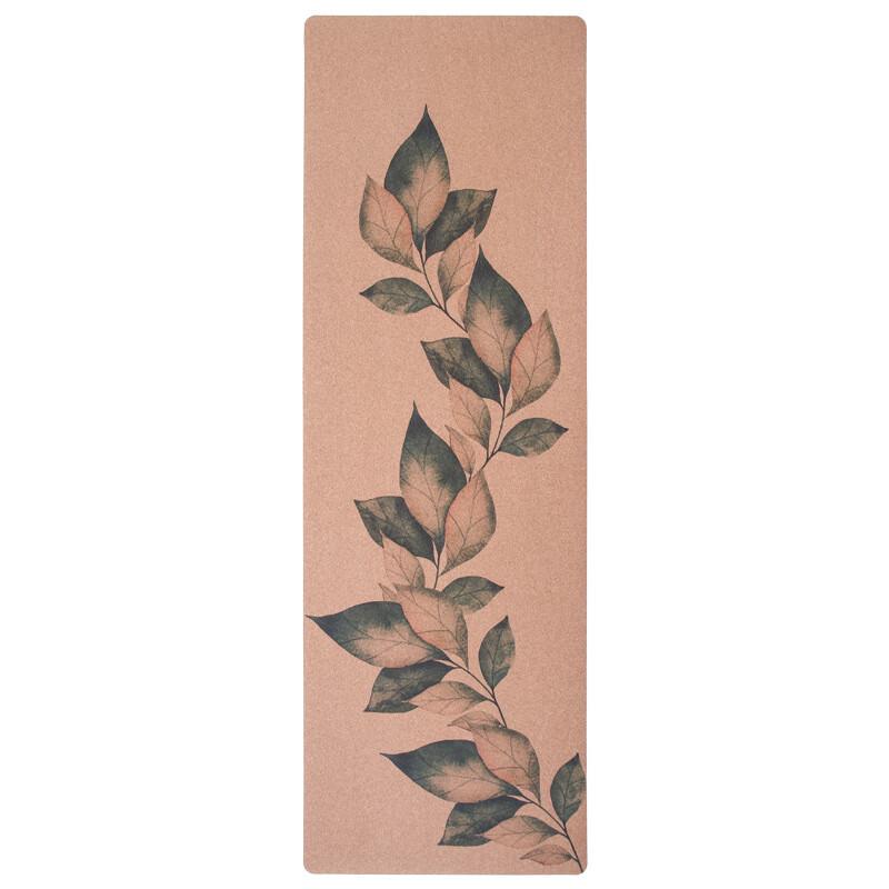 Bojue Printed Cork Rubber Yoga Mat