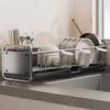 Compact Countertop Stainless Steel Dish Drying Rack