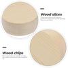 EXCEART Wood Slices, 5x5x0.8cm, Set of 10, Natural Round Wood Pieces, Paintable for DIY Crafts, Handmade Decorations, Coasters, and Photo Props