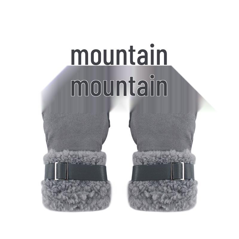 Women's Winter Touchscreen Suede Gloves - Velvet Thickened, Windproof, and Warm for Cycling and Outdoor Protection.