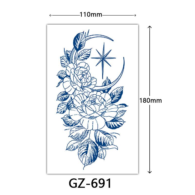 Autocolante Tatuaj cu Suc, Autocolante Tatuaj Herbal, Autocolante Tatuaj Semi-Permanent cu Litere Engleze Tatuaj