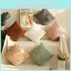 Plush Pineapple Lines Pillowcase Bedroom Rabbit Velvet Cushion Sofa