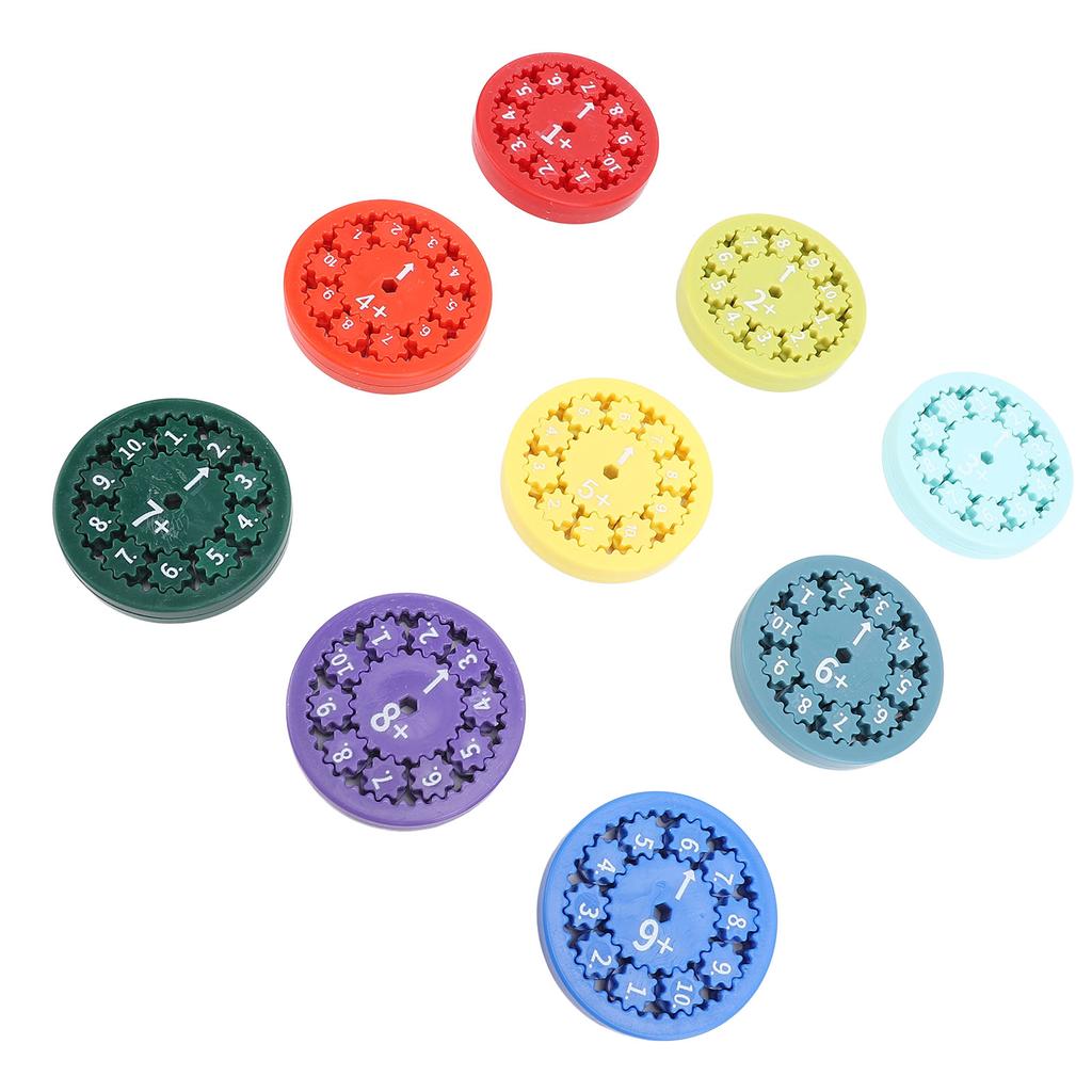 9pcs Math Fidget Toy Educational Interesting Interactive Addition Subtraction Fidget Toy for Math