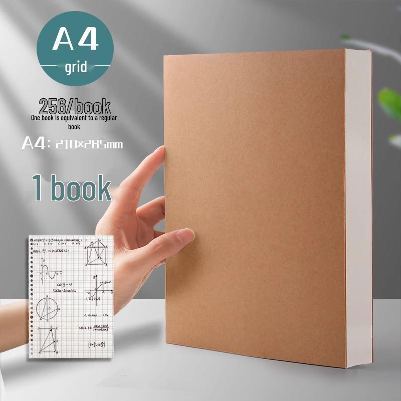 Cowhide Journal B5: White Pages for DIY, Hand-Painted Designs, 6-Opening Horizontal Line, Mind Map, Grid Book.