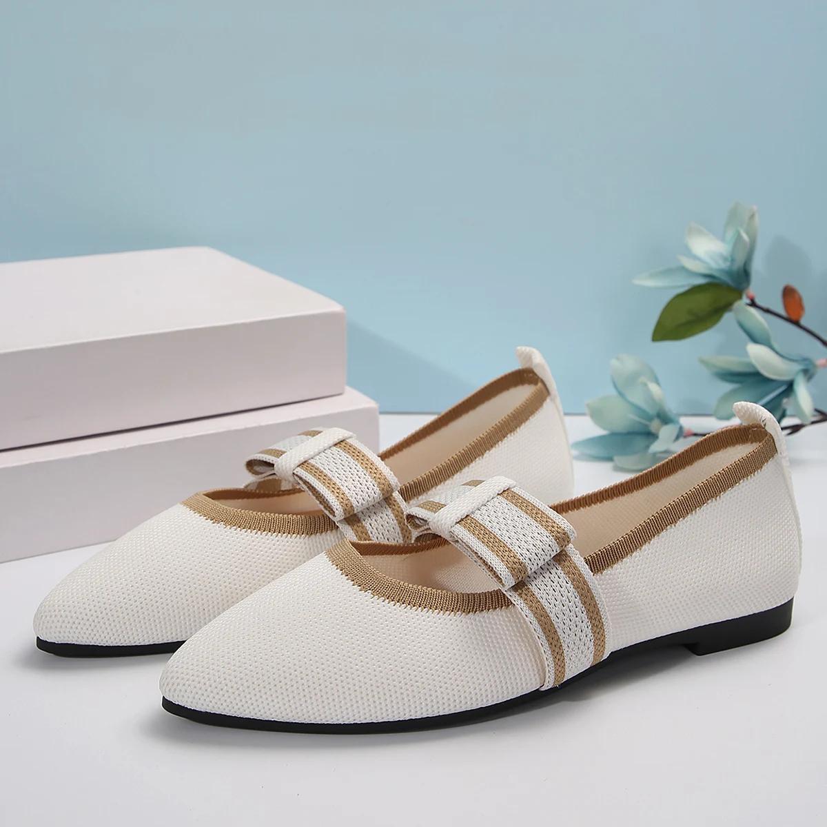 

Женские туфли на плоской подошве, сетчатые лоферы с неглубоким носком, женская роскошная дышащая дизайнерская обувь для женщин, обувь Zapatos De Mujer 36 белый