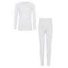 Versatile Kids Thermal Base Layer Set Round Neck Top & Elastic Waist Leggings – Ideal for Dance, Skating & Cold Weather