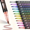 8-48Colors Metallic Color Outline Marker Pen Kawaii DIY Hand Account Graffiti Outline PenOffice Culture and Educational Supplies