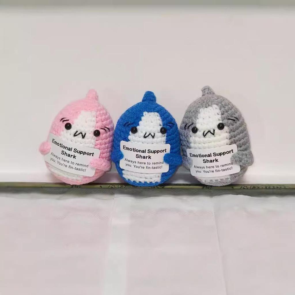 Handcrafted Wool Penguin Emoji Crochet Toy