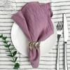4PCS 30X45CM Cloth Napkins 100% Cotton Fabric Dinner Kitchen Towels Table Design Mat Weddings Baby Shower Christmas Decoration