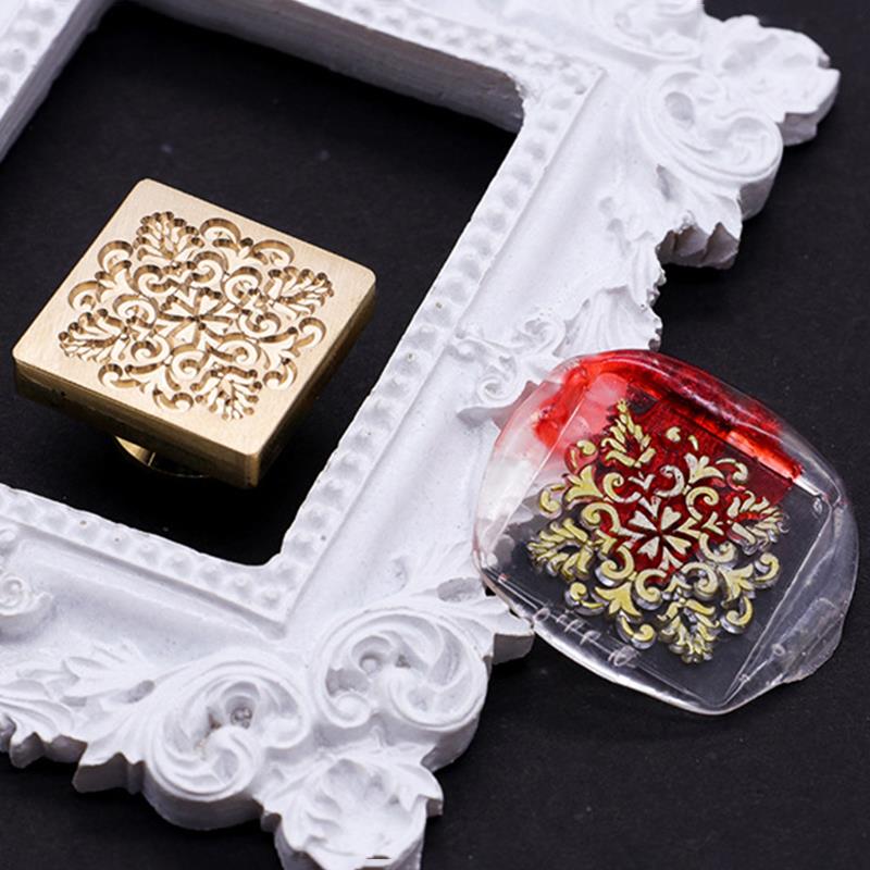 Blumenwachssiegel, Siegel, Retro-Handwerk, Siegelstempel, Kopf, Karte, Umschlag, Hochzeitseinladung, Geschenkverpackung, Scrapbook