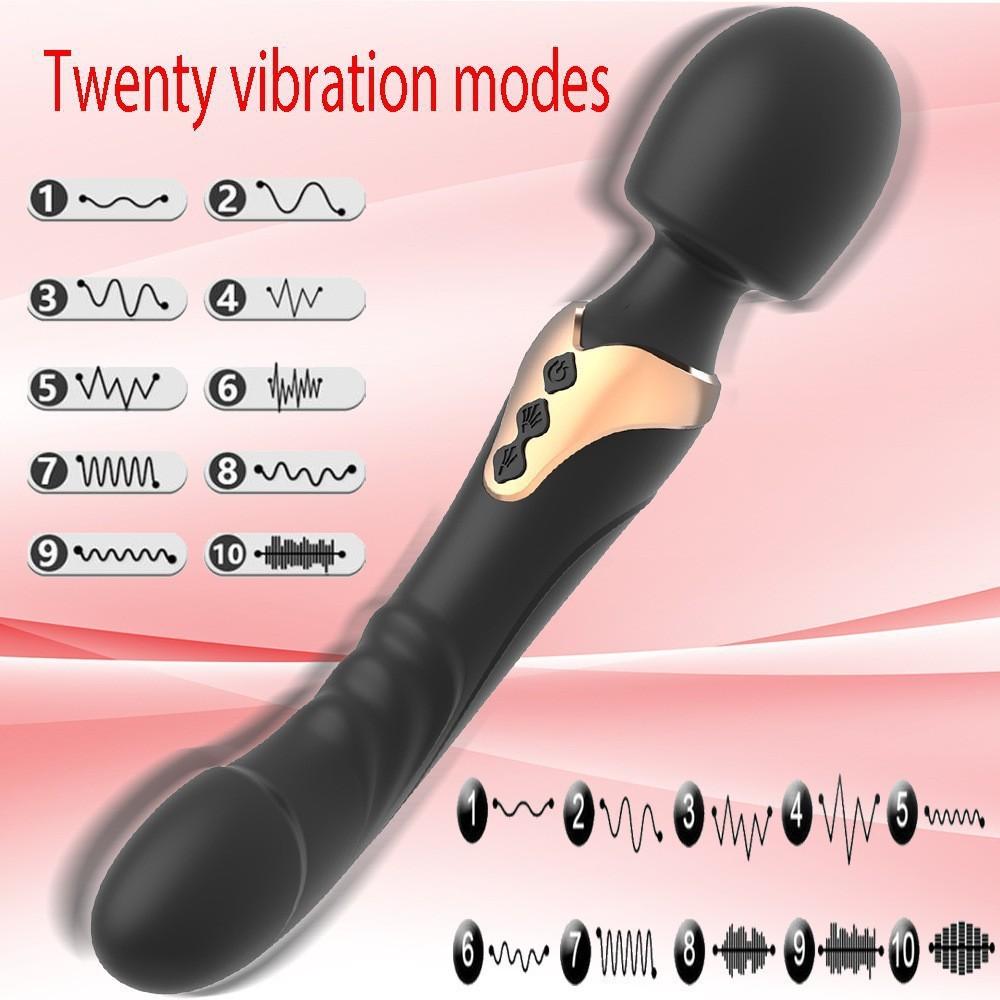 AV Vibrator Dildos Magic Wand for Women 10 Modes Clitoris Stimulator G Spot Vagina Massager Adult Sex Toy
