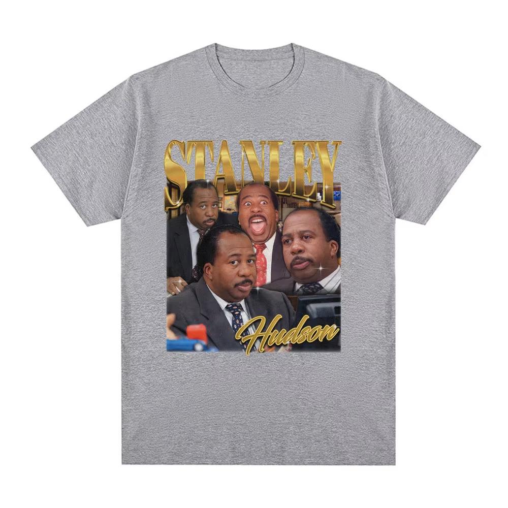 Maglietta Omaggio a Stanley Hudson Serie TV The Office Michael Scott Dwight Schrute T-shirt Unisex Top Moda Casual Unisex