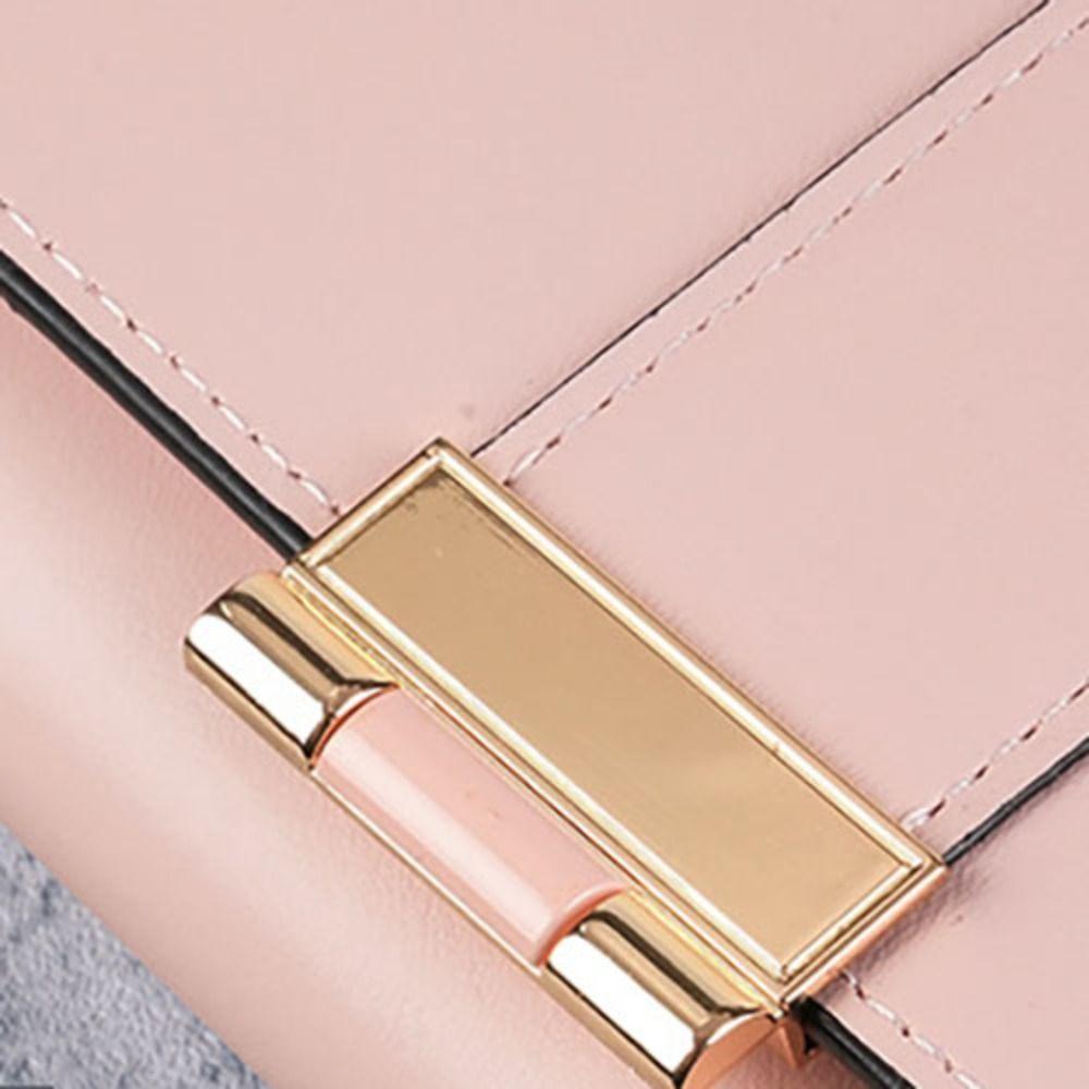 Foldable Three Fold Wallet Zipper Women Card Holder Retro PU Leather Short Wallet Women