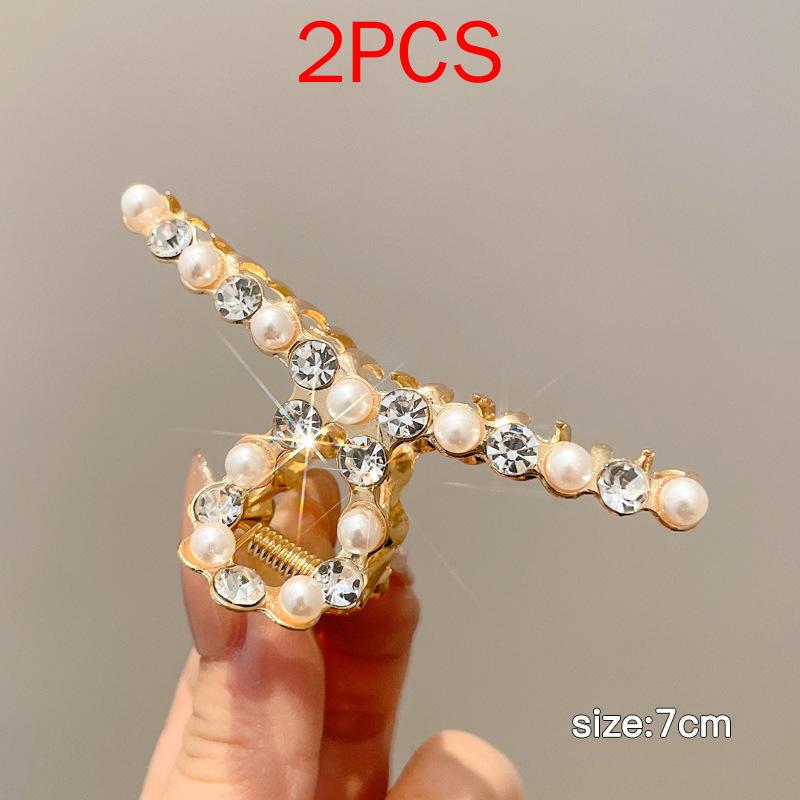 (87 Styles) 2pcs/ Set New Large Jelly Color Hair Clip Acrylic Hair Claw Shark Clamp For Women Girls Fashion Summer Updo Headwear Hair Accessories