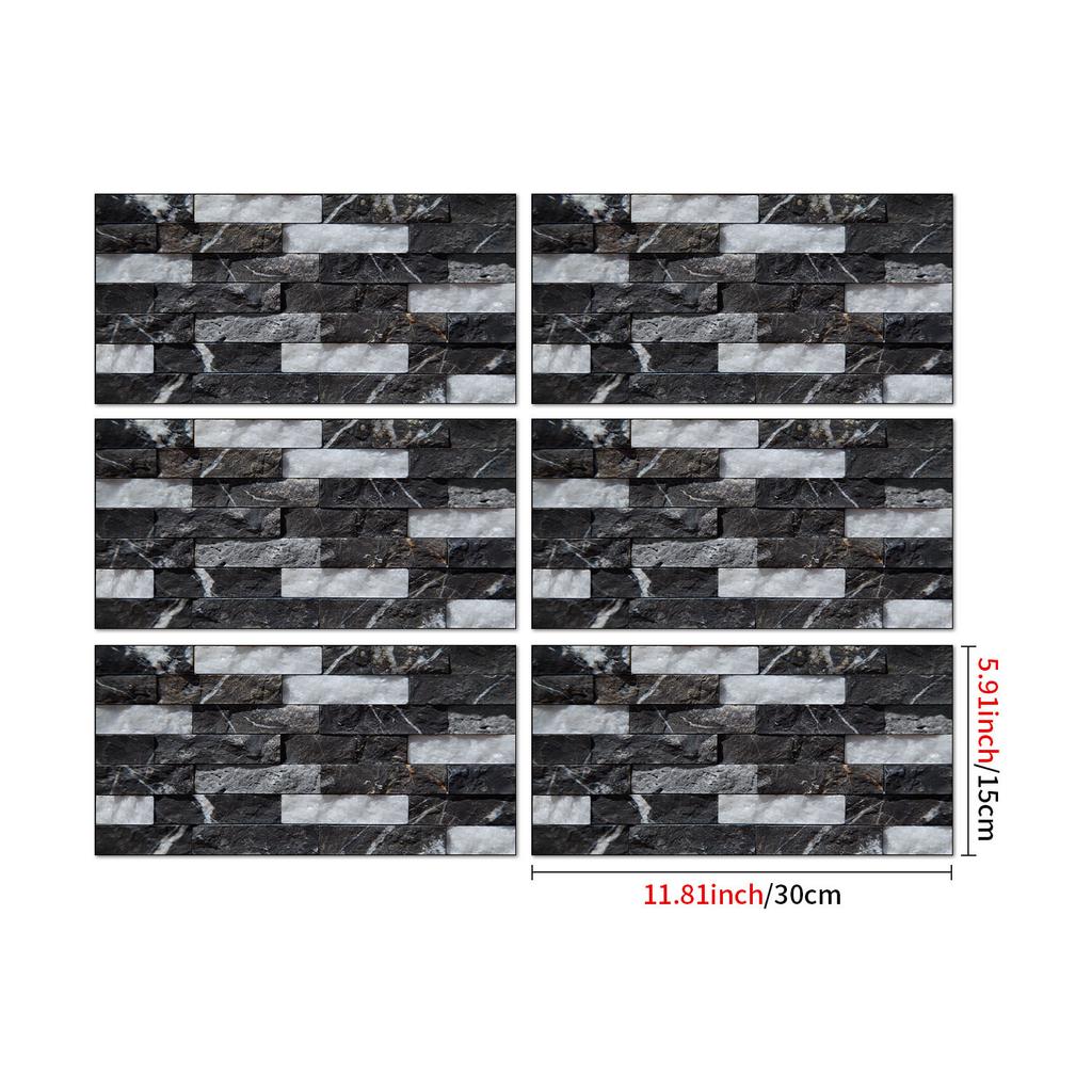 Industrial Style Retro American Tile Sticker, Self-Adhesive Waterproof Pvc Wall Decoration Kitchen Bedroom Wall Sticker Wallpaper