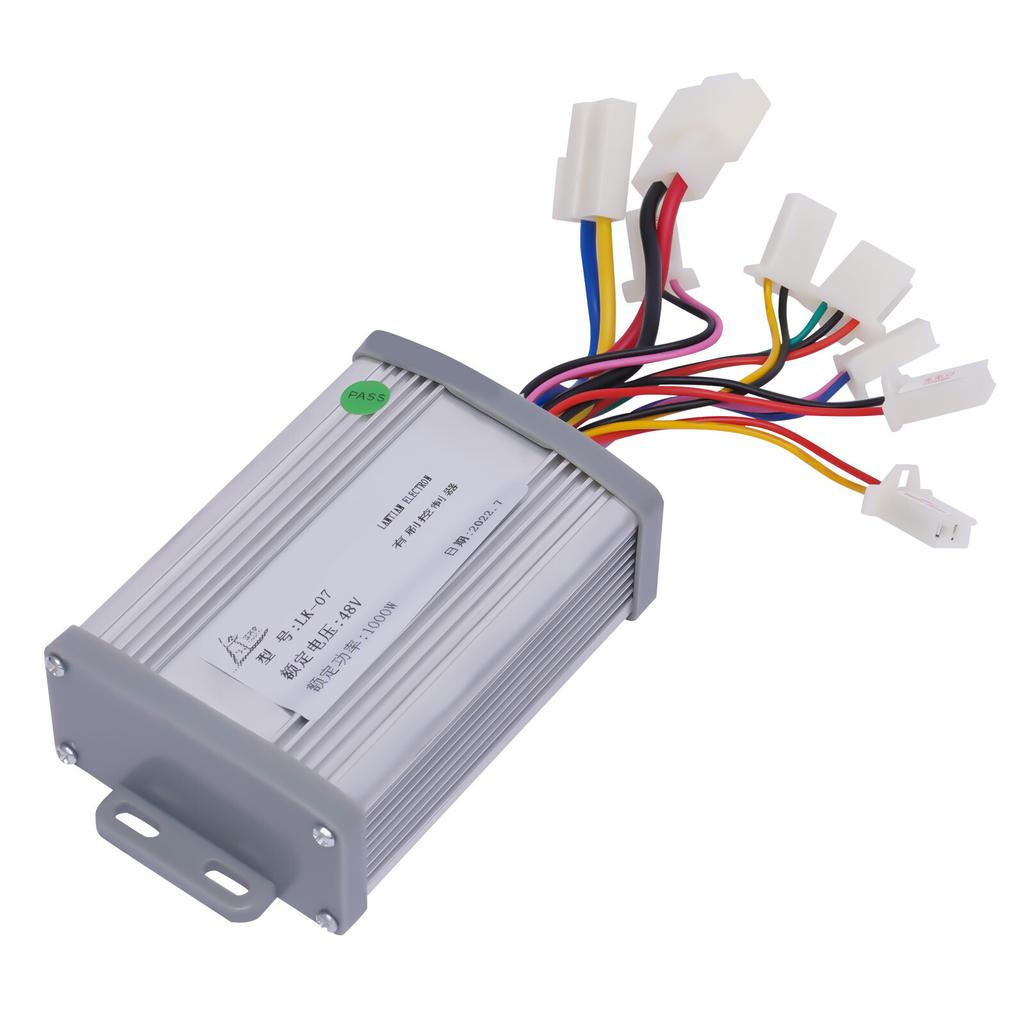 48V 1000W Brushed Motor Kit, 4.5N.M Torque Electric Bike Conversion Kit with Controller & Throttles with LED Display, Infinitely