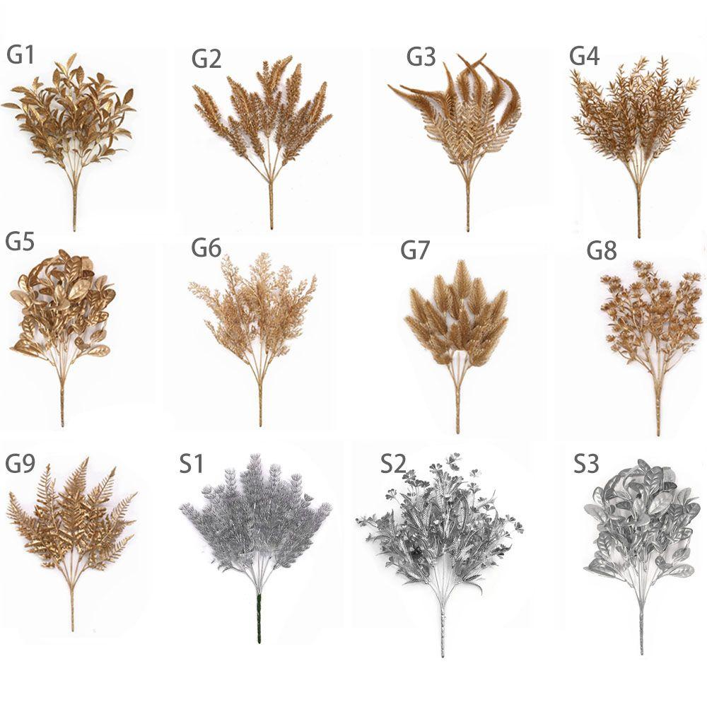 Feuilles Décoration Accessoires Loisirs Créatifs Plastique Fleurs Artificielles Plantes Artificielles Bouquet Tour Feuilles