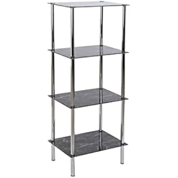 Baderomshylle - DKD HOME DECOR - Flerfarget - Glass og stål - 40 x 30 x 105 cm