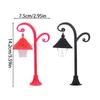 Miniature Street Light Model for Dollhouses Decoration Garden Pathway Scene Display Accessories Landscape Lamp Model 2PCS