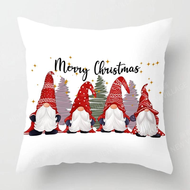 Christmas Series Pillowcases Sofas Cushion Covers  Home Decor Can Be Customized for Holiday Celebrations 40x40 50x50 60x60 35x35
