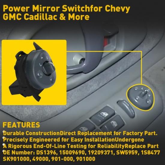Power Mirror Switch Button For Chevy Truck Astro C1500 C2500 C3500 GMC C1500 EKK