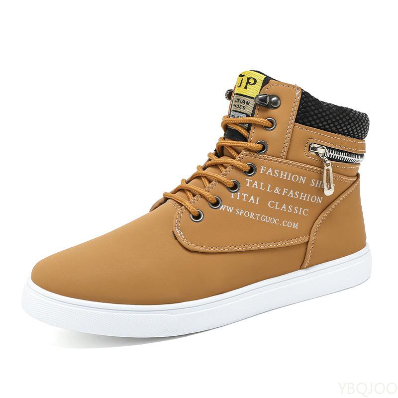 

New fashionable versatile high top shoes autumn winter men s casual comfortable flats men s minimalist sports shoes 43