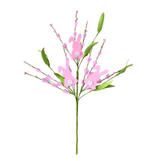 Künstliche Osterhasen-Stecker Frühling Florale Baumzweige mit Ostereiern Fake Zweigstiele für Blumenarrangement Tischdekoration Heimvasen-Dekor