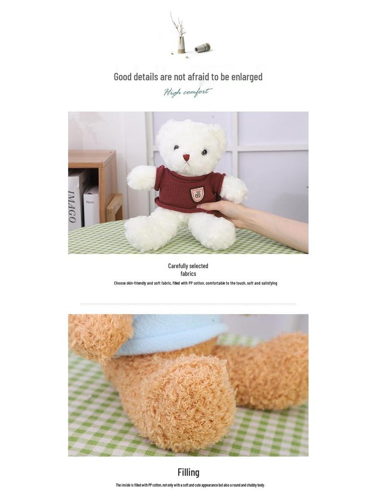 Plush Panda Teddy Bear Doll - Hugging Toy & Christmas Birthday Gift for Girls