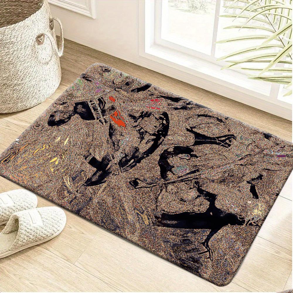 1pc Flannel Mat Marvel Superheroes Bathroom Mat, Multi-Size, Multi-Functional Daily Use, Suitable for Bathroom, Entrance, Laun