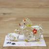 Craftsman House 2026 Zodiac Year of the Glass Large and Small (Reiwa 8) Horse, Gold-Lacquered Parent-Child Ornaments,