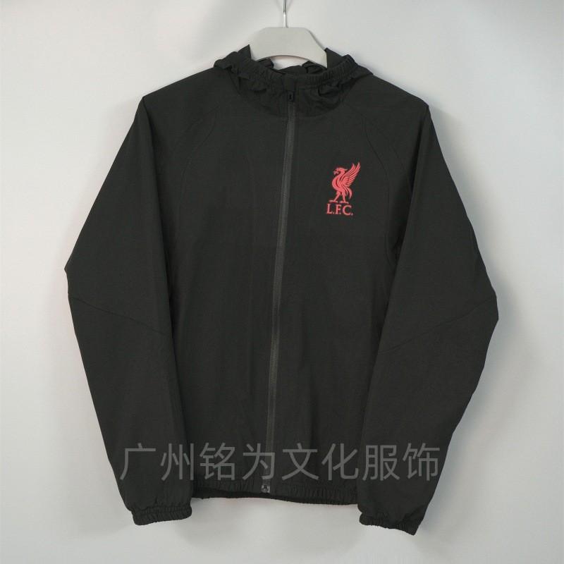 Men Women Hooded Windbreaker Jacket Soccer Training Coat Outdoor Sportswear Lightweight Breathable