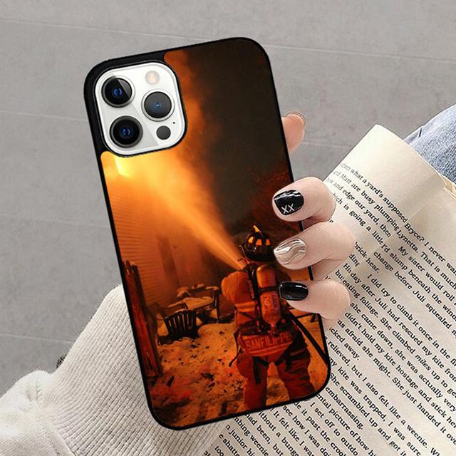 

Autumu Firefighter Fire Fireman Phone Case Cover for iPhone 17 Air 16 16e 15 12 11 13 14 Pro Max Apple Plus Coque iPhone 12pro max