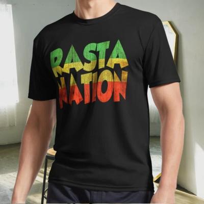 Neues Shirt RASTA NATION Active Logo T-Shirt Lustig Größe S bis 5XL
