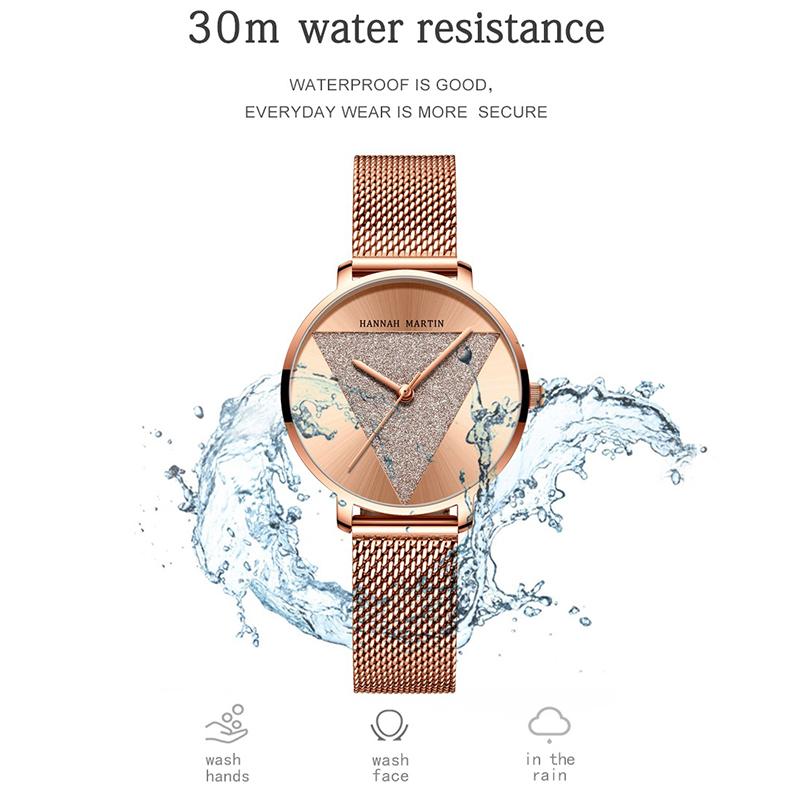 Original Design Women Watches Fashion Japan Quartz Movement Rose Gold Waterproof Wrist Watches Relogio Feminino