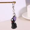 Charming Black Cat Keychain - Cute Plastic Women'S  Accessory, Suitable For Bags And Keys, Cat Accessories