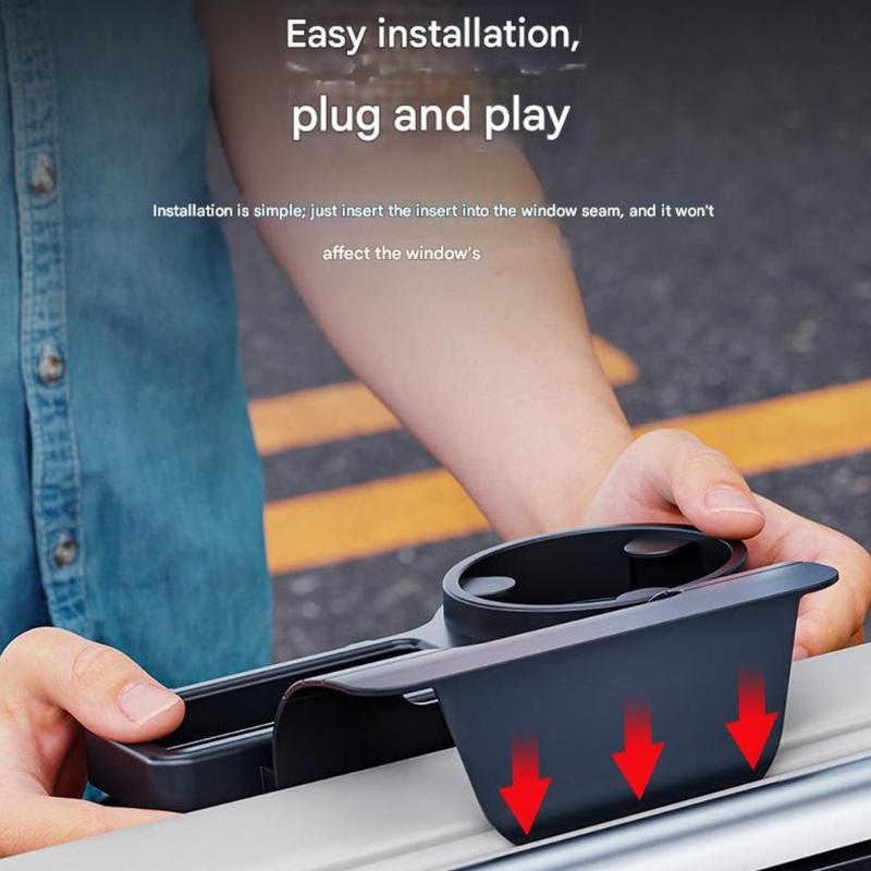 Automotive Phone Holder Organizers with Cup Holder High Load Capacity Car Window Mount Storage Rack Easy Installation