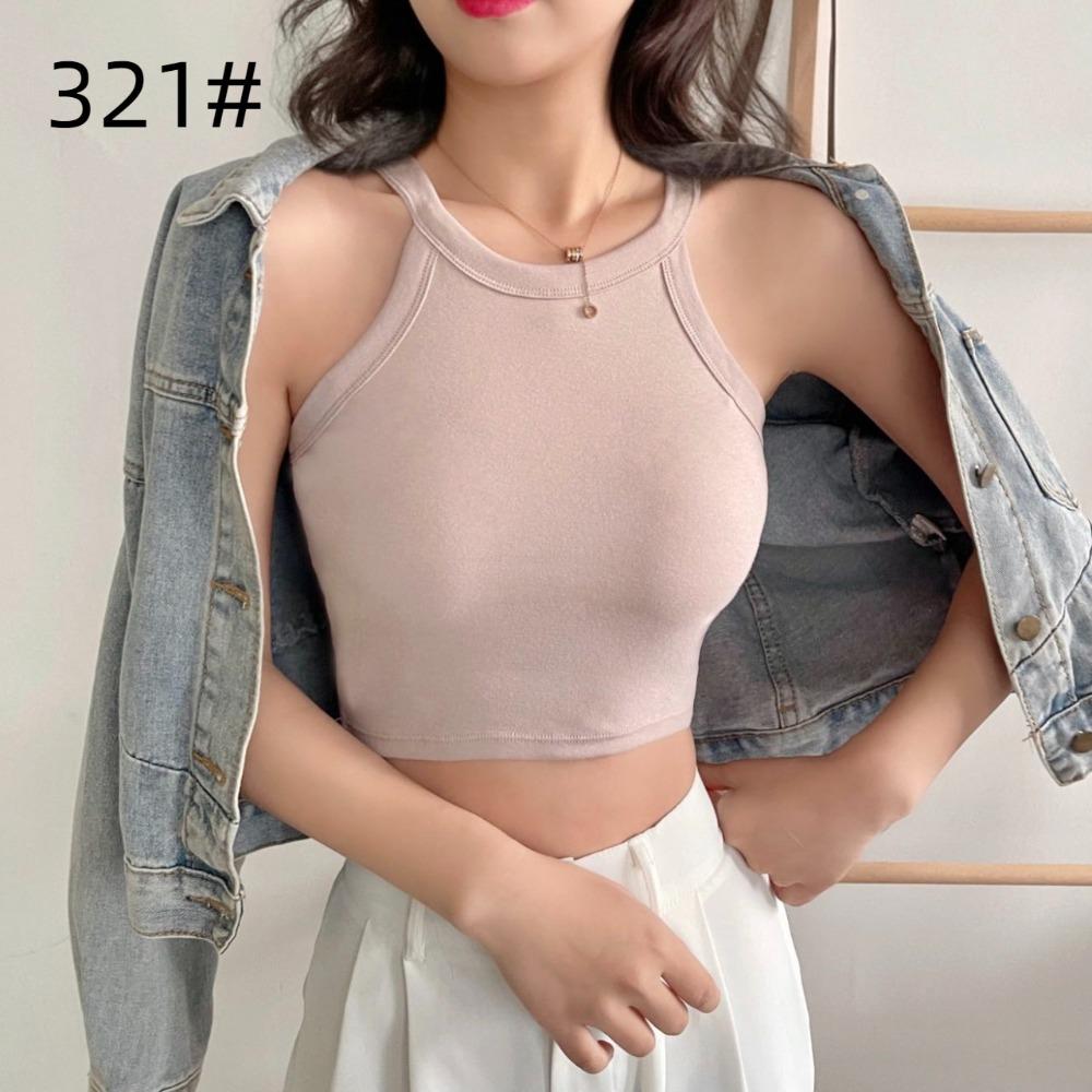 Strap Vest for Spring and Summer, Pure Cotton Back with Chest Cushion, Worn As A Base Layer, Sports Chest Wrap and Strapless Top for Women