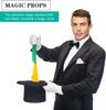 2Pcs Magic Scarf Color Changing Hanky Props Scarf Handkerchief Hanky Street Magic Trick Props Gift For Kids Adult Party Favors