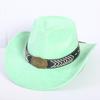 Beliebter europäischer und amerikanischer klassischer Wildleder Western Cowboyhut für Herren und Damen Mode LO Stil Herzförmiger Cowboyhut