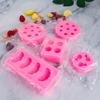 5pcs Fruit Shaped Fondant Molds,3D Strawberry, Orange, Pineapple, Raspberry & Blueberry Silicone Fondant Molds for Cupcake Topper