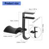 Toolless Adjustable Desk Clamp Headsets Stand For Workspaces Headphone Rack With Secure Grip
