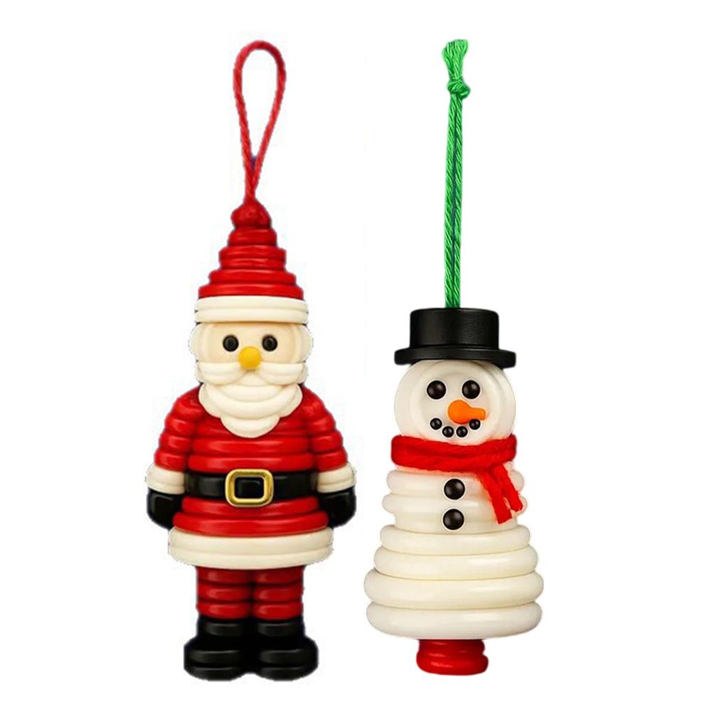 Complete DIY Button Snowman Decoration Kit with Buttons and Materials for Easy Christmas Crafting and Scrapbooking