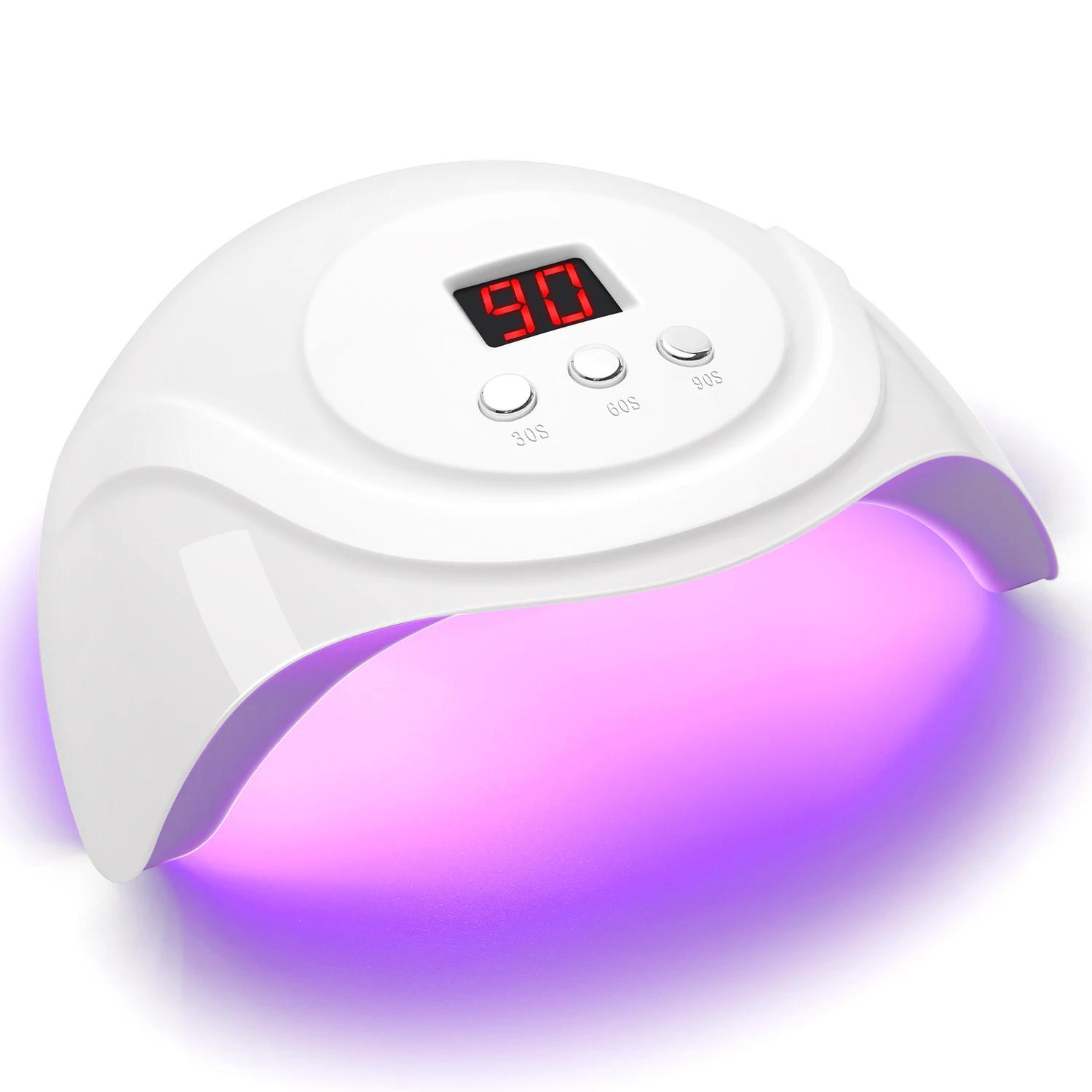 

72W UV LED Nail Lamp 24 LEDs Nail Dryer with Infrared Sensor Quick-drying Manicure Lamp UV Cabin for Nail Salon Nail Art Tools USB