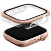 Etui do Apple Watch Series 10 UNIQ Szkło hartowane Różowo-złoty
