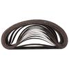 A84X-3X21 Inches(75X533mm) Aluminum Oxide Sanding Belt 15 Pack Sanding Belts ( 80 120 180 240 400 Grits) For Belt Sander