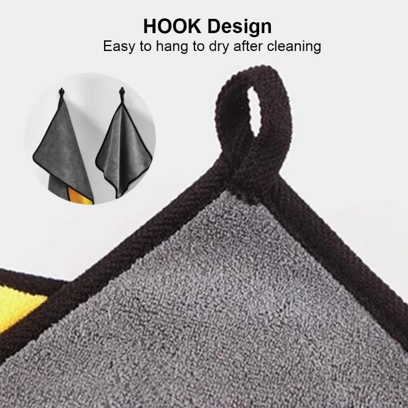 Ręcznik z mikrofibry do czyszczenia samochodu, miękkie, szybkoschnące, do czyszczenia okien i luster, akcesoria do czyszczenia kuchni