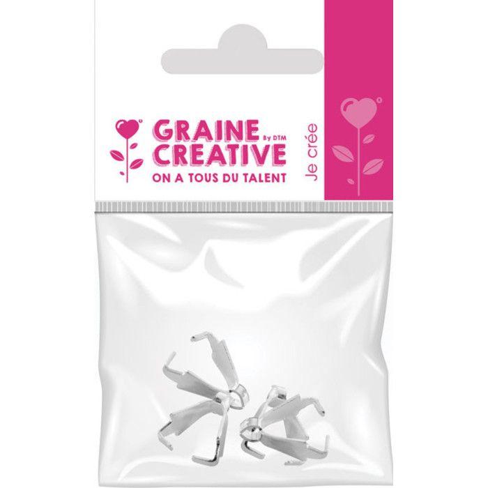 Silver Bails 1cm 4 Pieces